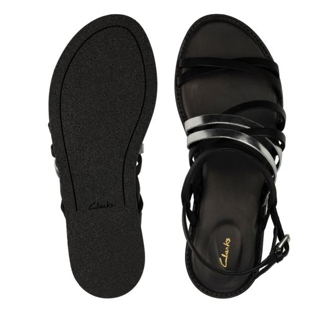 Sandalias Clarks Karsea Ankle Mujer Negras | CLK529PSQ