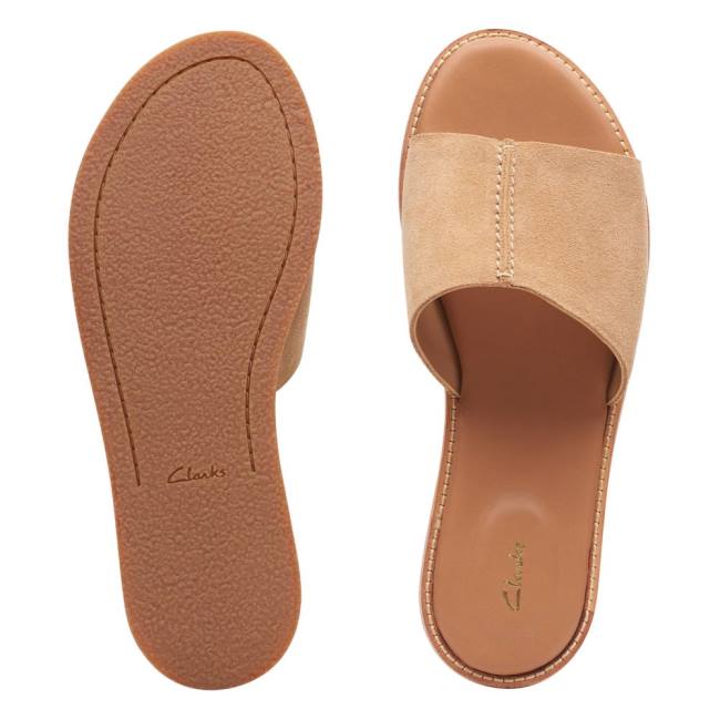 Sandalias Clarks Karsea Mule Mujer Kaki | CLK518HSO