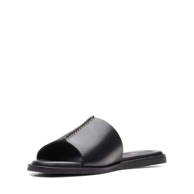 Sandalias Clarks Karsea Mule Mujer Negras | CLK897ELN