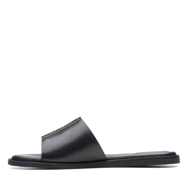 Sandalias Clarks Karsea Mule Mujer Negras | CLK897ELN