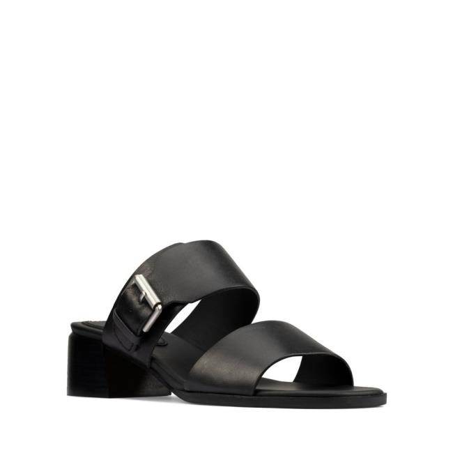 Sandalias Clarks Landra 35 Mule Mujer Negras | CLK769EKS