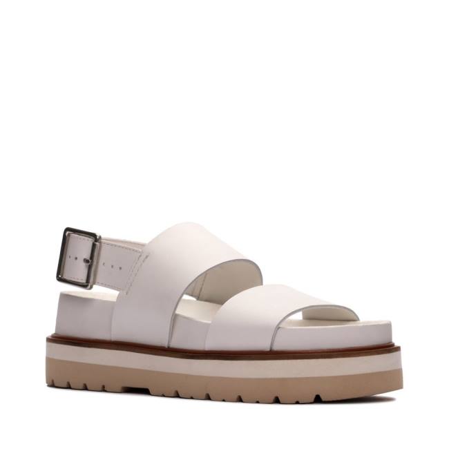 Sandalias Clarks Orianna Correa Mujer Blancas | CLK175NYU