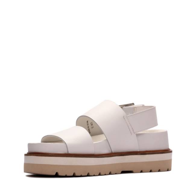 Sandalias Clarks Orianna Correa Mujer Blancas | CLK175NYU