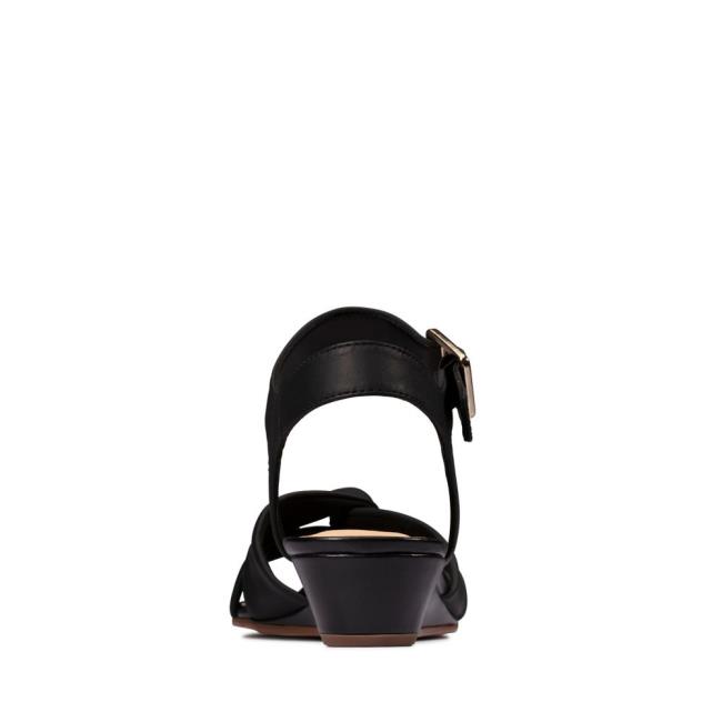 Sandalias Clarks Sense Correa Mujer Negras | CLK637SYG