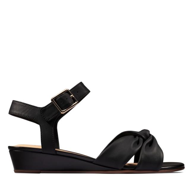 Sandalias Clarks Sense Correa Mujer Negras | CLK637SYG