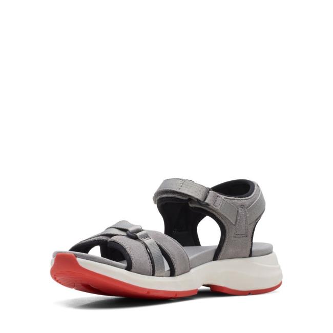 Sandalias Clarks Solan Drift Mujer Gris | CLK326DPJ