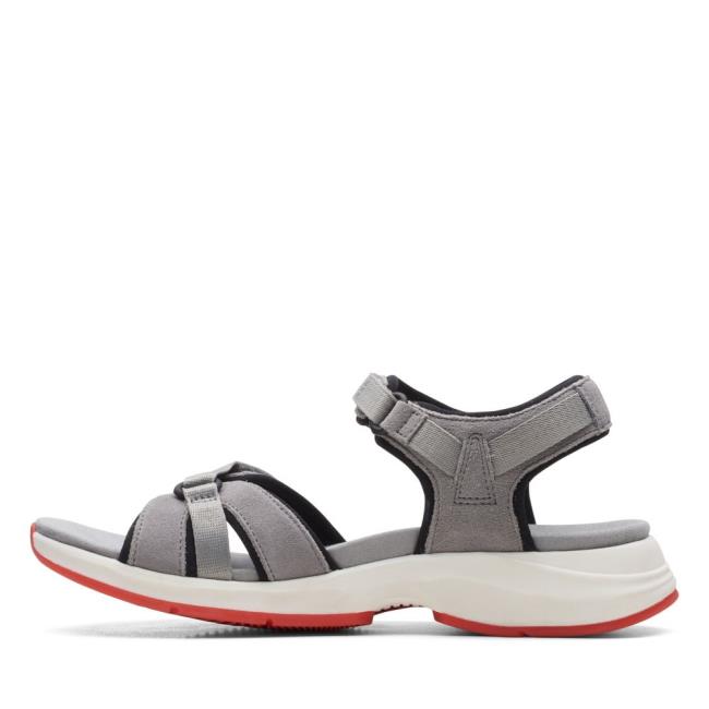 Sandalias Clarks Solan Drift Mujer Gris | CLK326DPJ