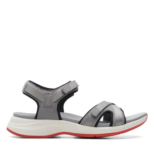 Sandalias Clarks Solan Drift Mujer Gris | CLK326DPJ