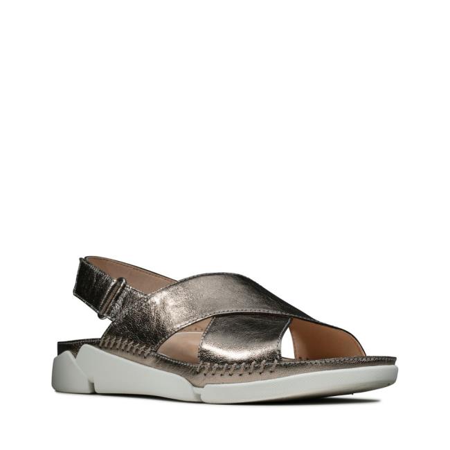 Sandalias Clarks Tri Alexia Mujer Gris | CLK061RCL