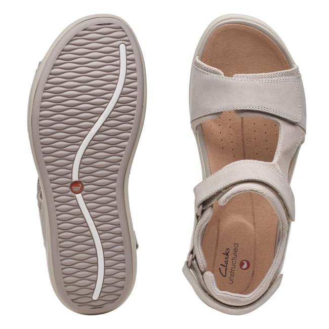 Sandalias Clarks Un Bali Trek Mujer Gris | CLK491JPV