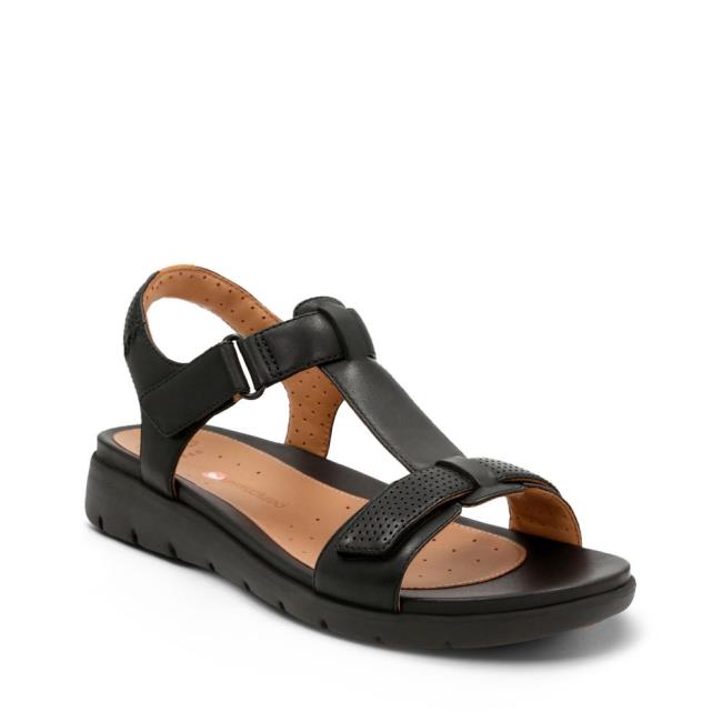 Sandalias Clarks Un Haywood Mujer Negras | CLK491YZF