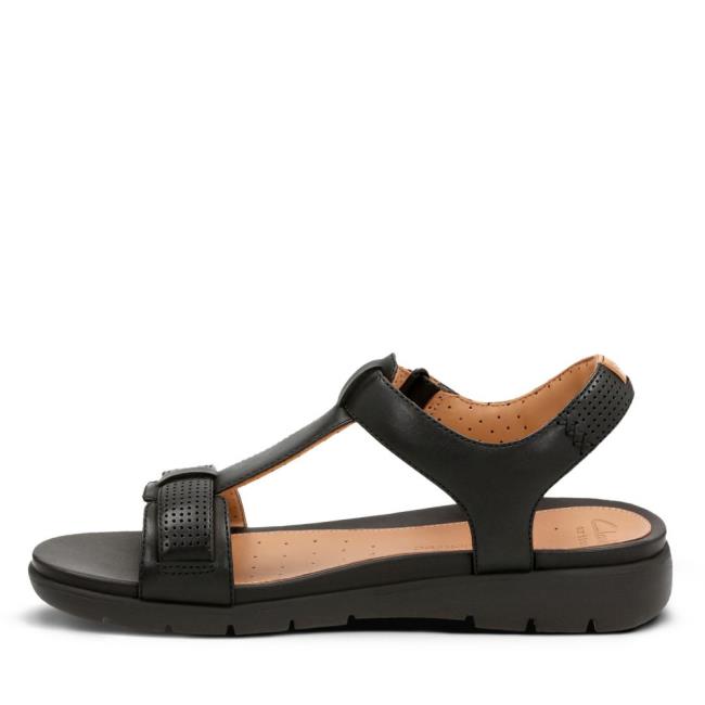 Sandalias Clarks Un Haywood Mujer Negras | CLK491YZF