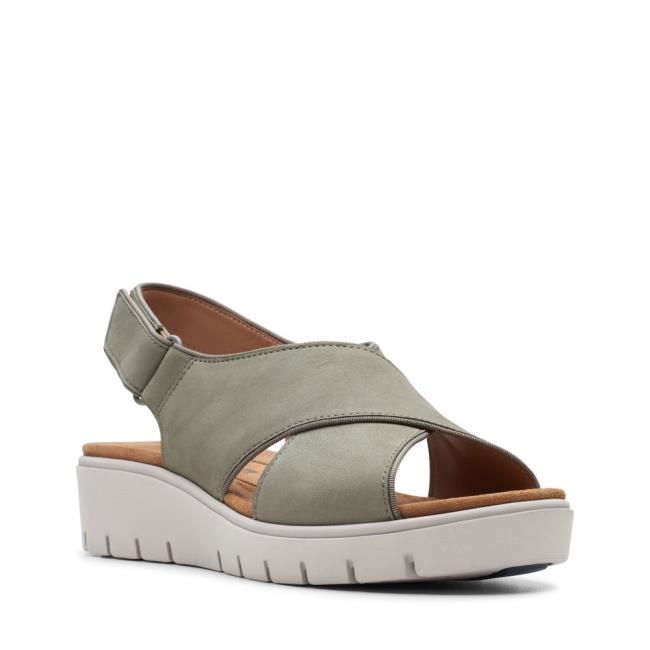 Sandalias Clarks Un Karely Sun Mujer Verde Oliva | CLK985GYD