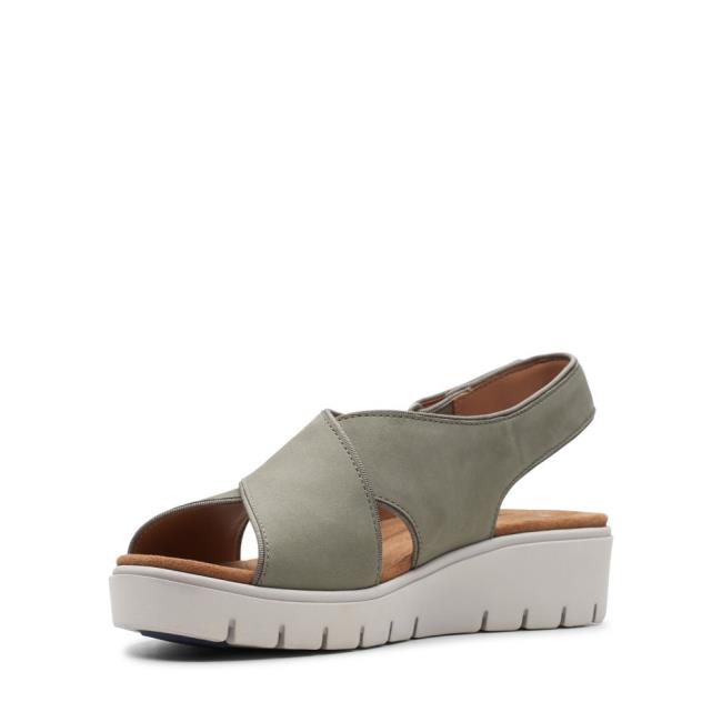 Sandalias Clarks Un Karely Sun Mujer Verde Oliva | CLK985GYD