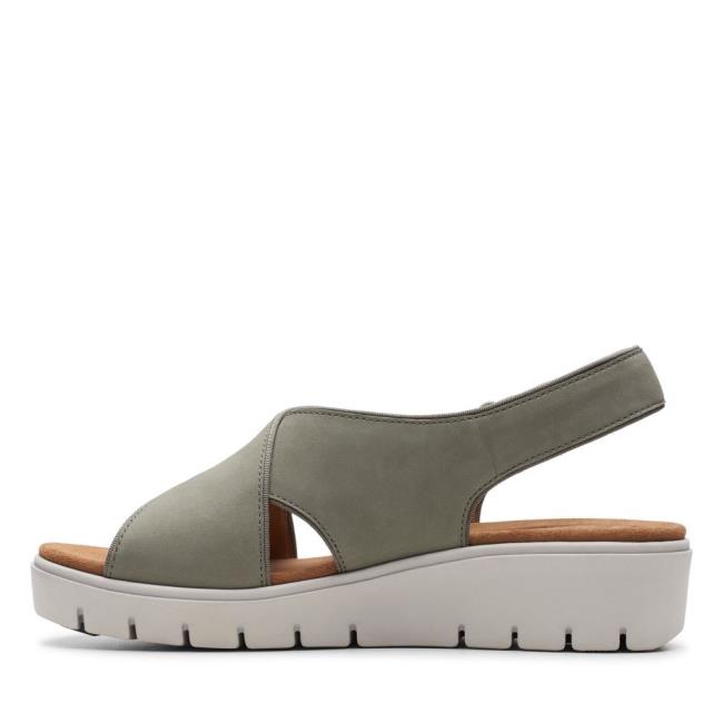 Sandalias Clarks Un Karely Sun Mujer Verde Oliva | CLK985GYD