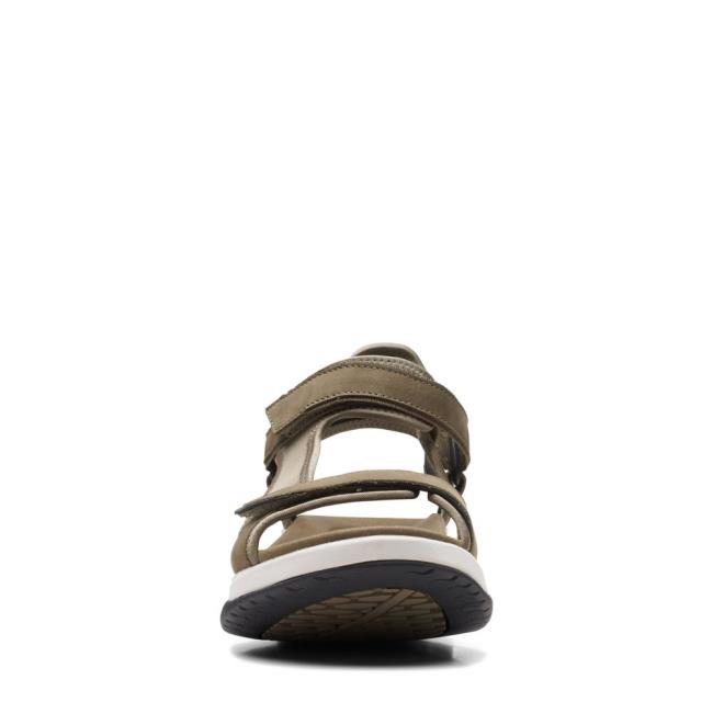 Sandalias Clarks Wave2.0 Skip. Mujer Verde Oliva | CLK897YJP