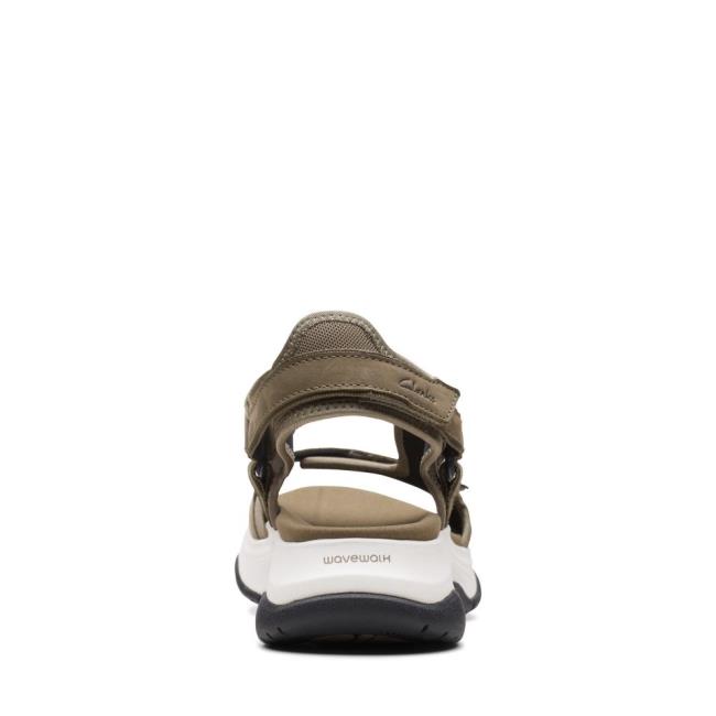 Sandalias Clarks Wave2.0 Skip. Mujer Verde Oliva | CLK897YJP