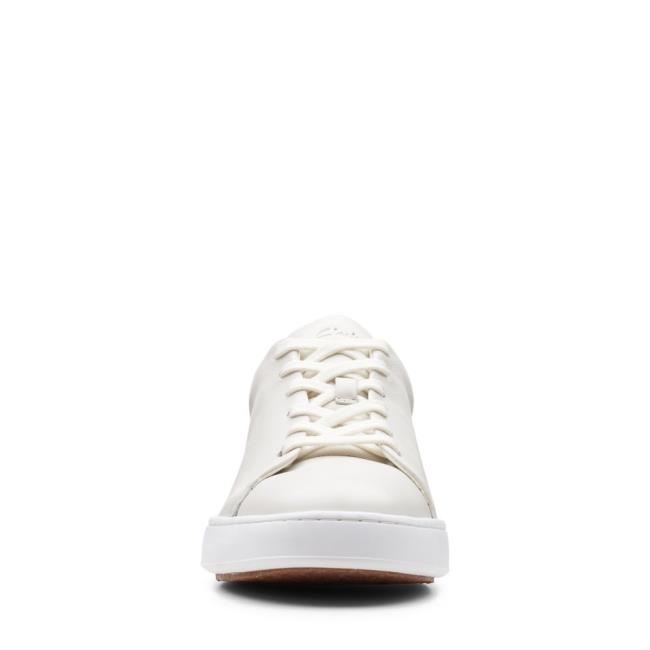 Zapatillas Clarks CourtLite Encaje Hombre Blancas | CLK106OJU