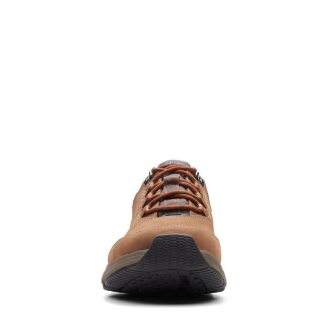 Zapatillas Clarks Wave2.0 Tie Hombre Marrones Oscuro | CLK937FSN