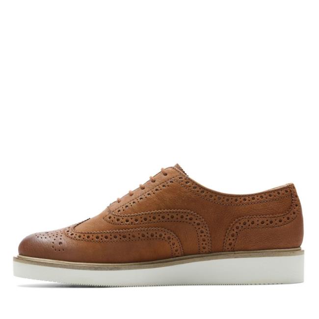 Zapatos Brogue Clarks Baille Brogue Mujer Marrones | CLK763PAM