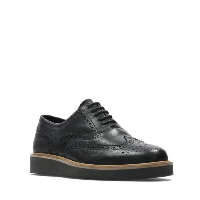 Zapatos Brogue Clarks Baille Brogue Mujer Negras | CLK890XGT