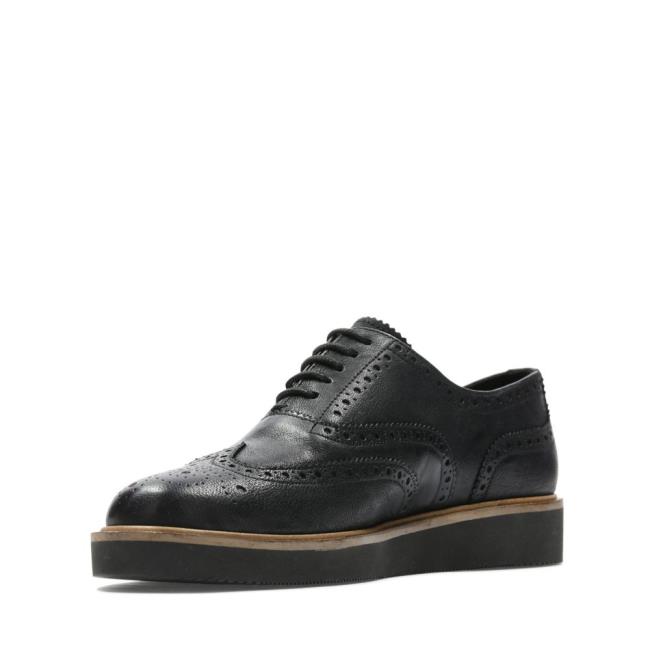 Zapatos Brogue Clarks Baille Brogue Mujer Negras | CLK890XGT