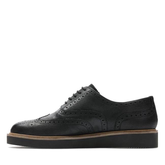 Zapatos Brogue Clarks Baille Brogue Mujer Negras | CLK890XGT