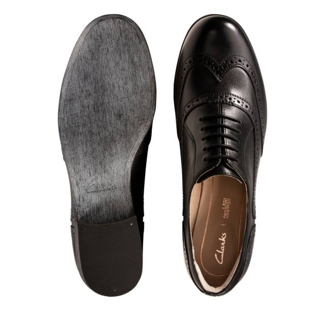 Zapatos Brogue Clarks Hamble Oak Mujer Negras | CLK532VZR