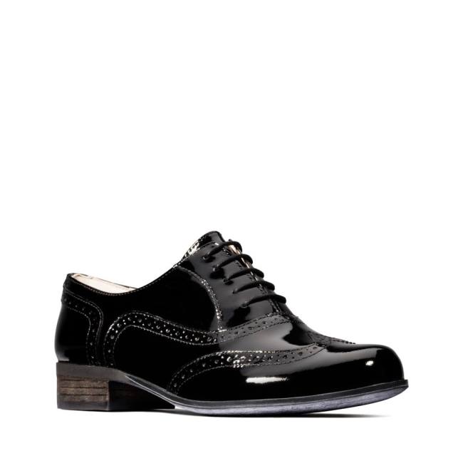 Zapatos Brogue Clarks Hamble Oak Mujer Negras | CLK729SLN