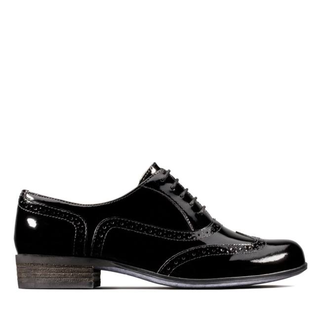 Zapatos Brogue Clarks Hamble Oak Mujer Negras | CLK729SLN