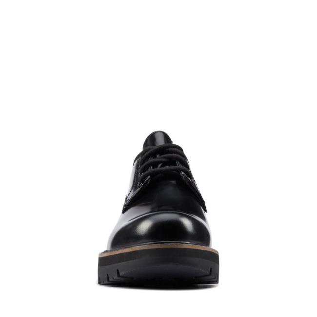 Zapatos Brogue Clarks Orianna Derby Mujer Negras | CLK432NRF