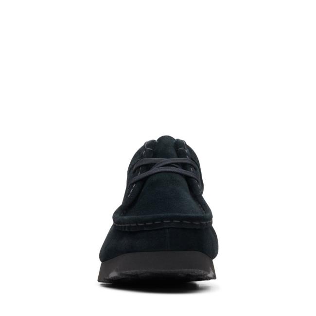 Zapatos Negros Clarks Wallabee GORE-TEX Hombre Negras | CLK128GRQ